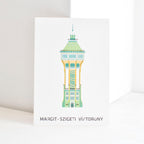 Margaret Island Water Tower postcard