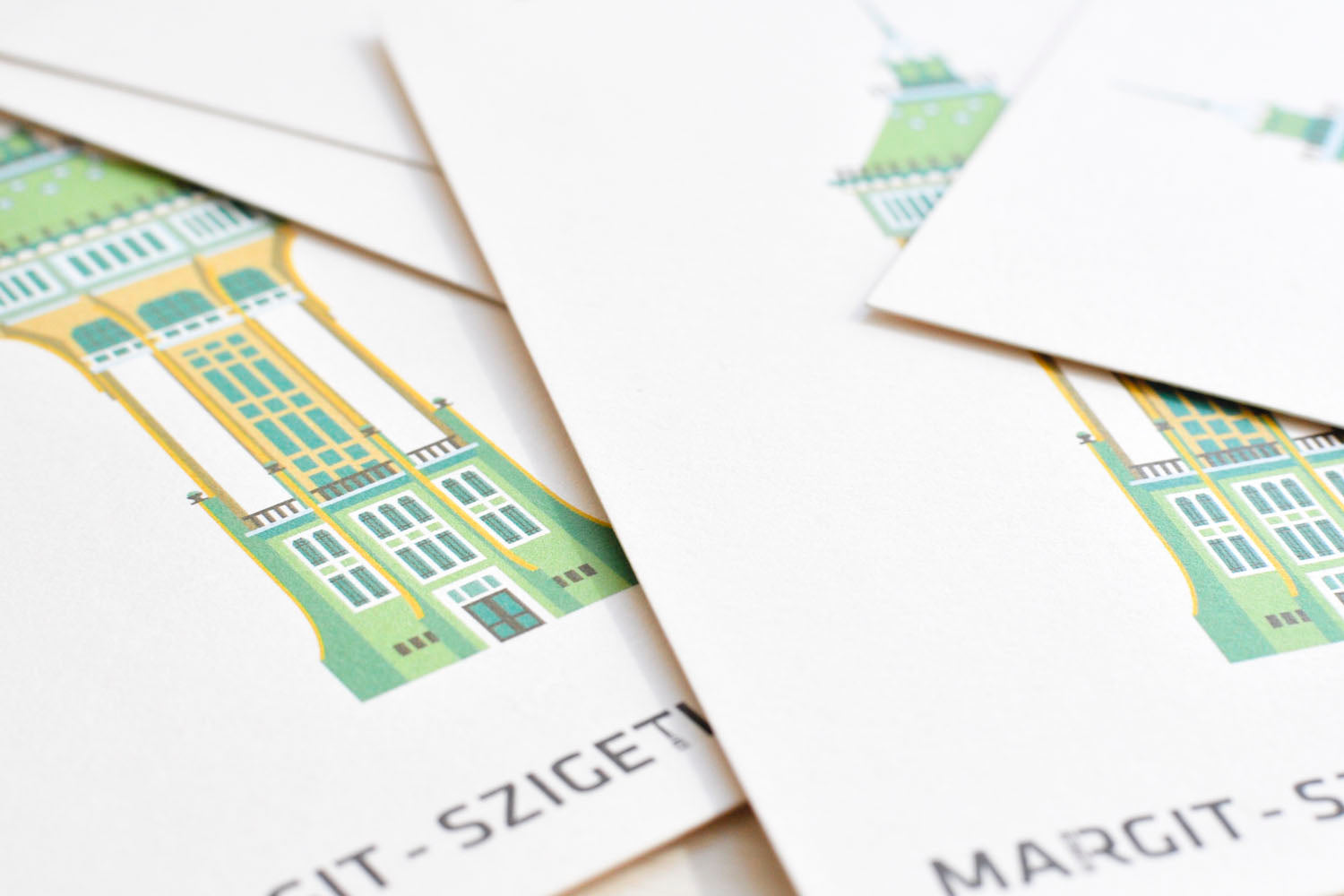 Margaret Island Water Tower postcard