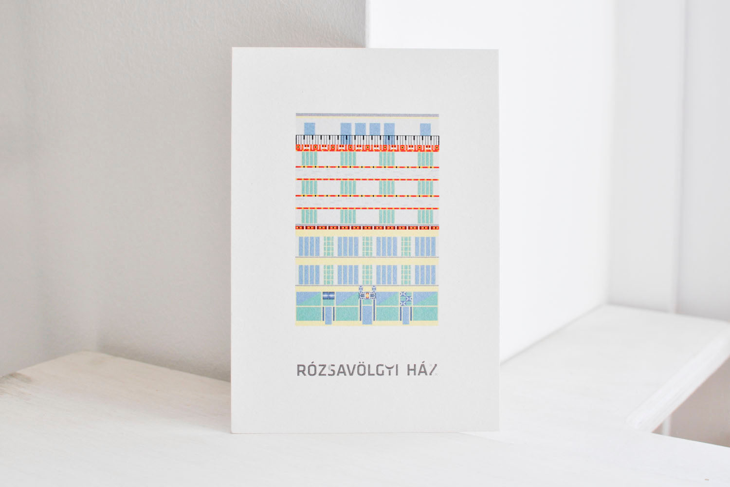 Rózsavölgyi house postcard