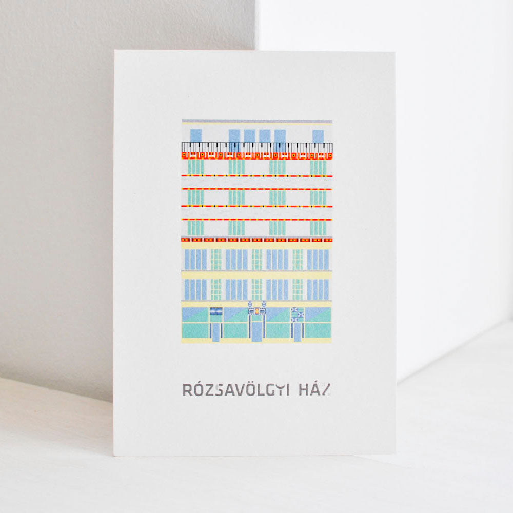 Rózsavölgyi house postcard