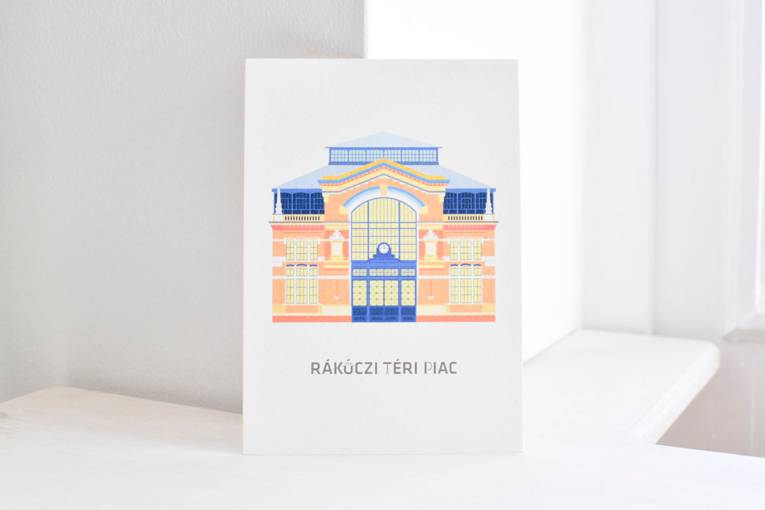 Rákóczi Square Market postcard