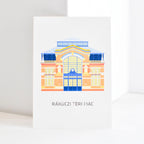 Rákóczi Square Market postcard