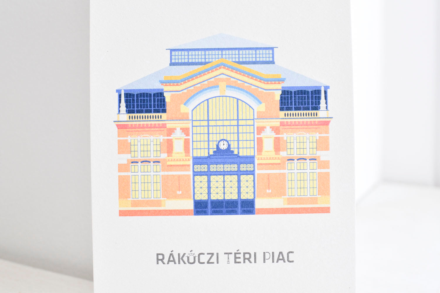 Rákóczi Square Market postcard