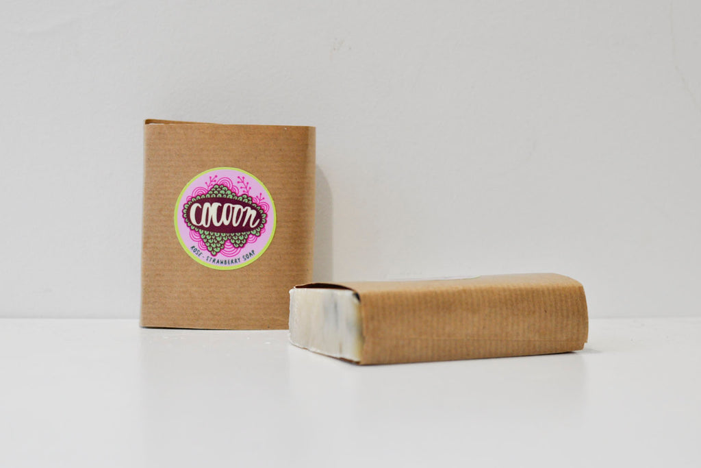 Strawberry-rose soap