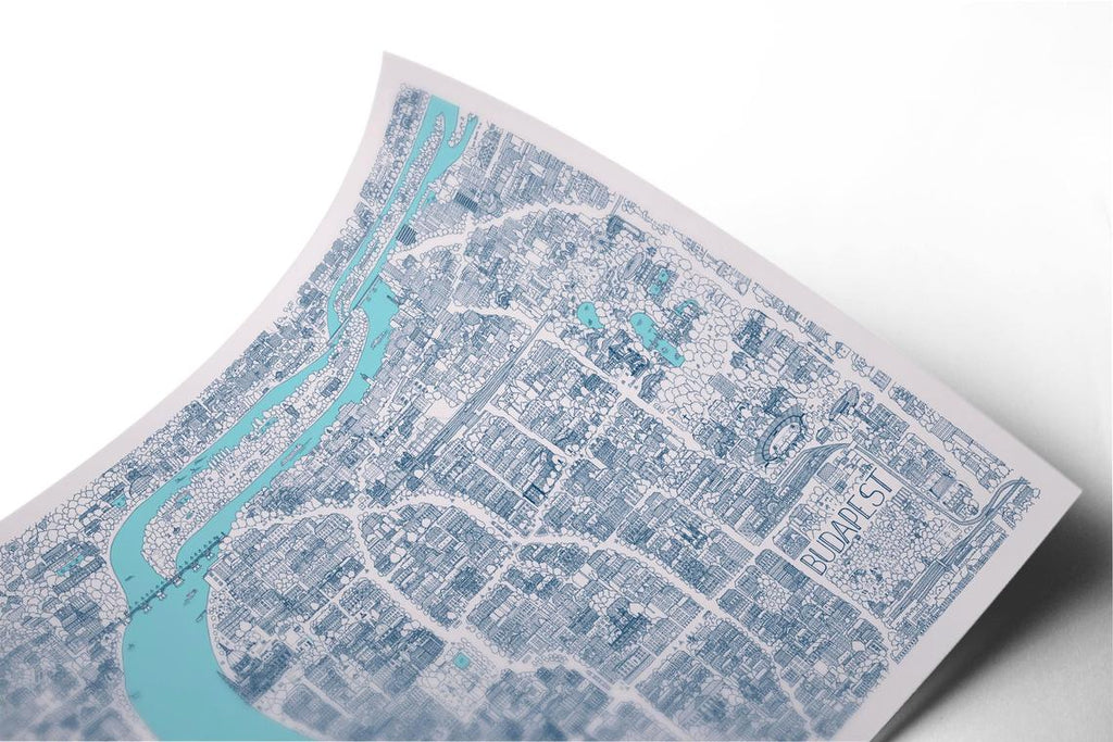 Budapest türkiz poszter