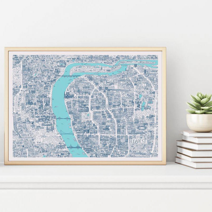 Budapest türkiz poszter