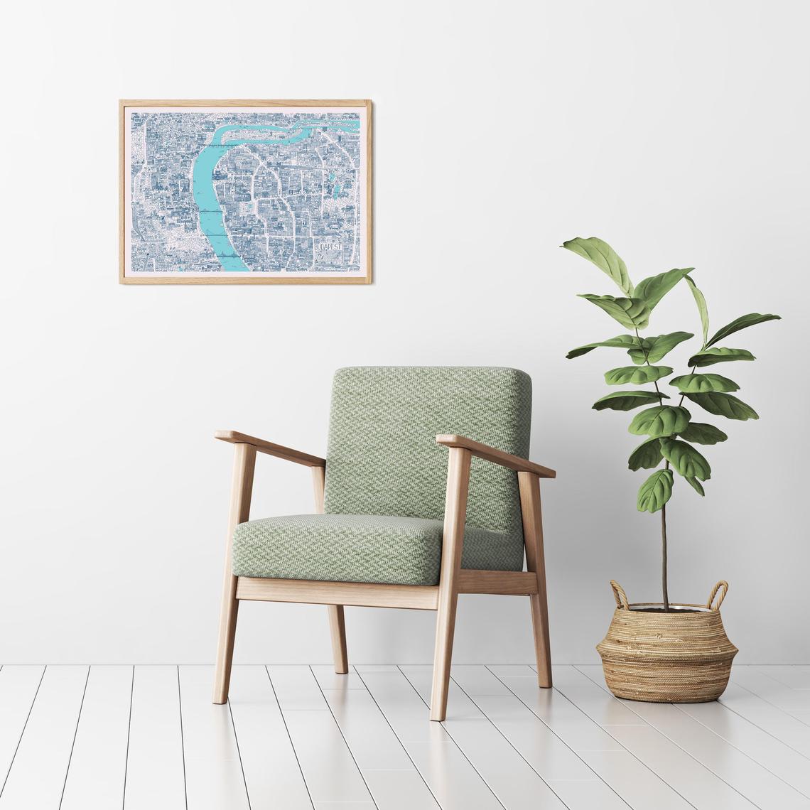 Budapest türkiz poszter