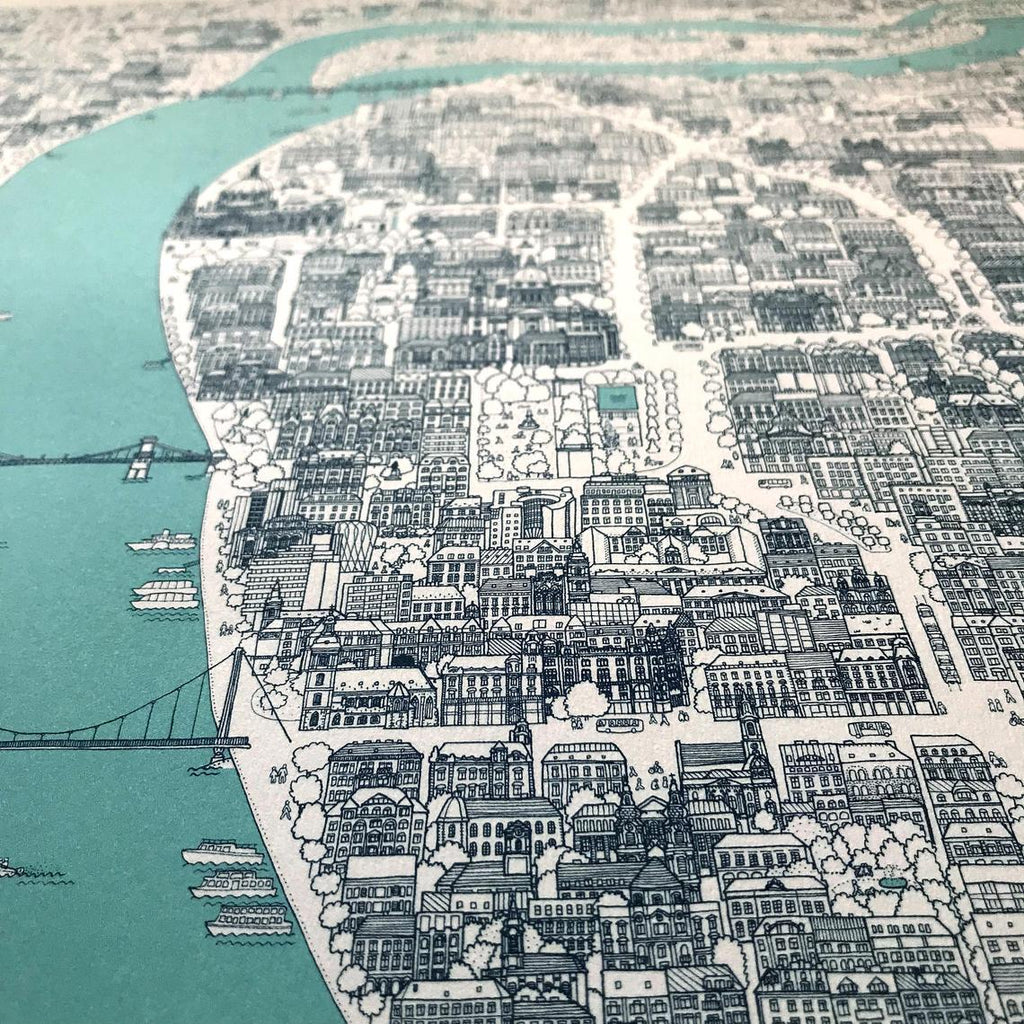 Budapest türkiz poszter